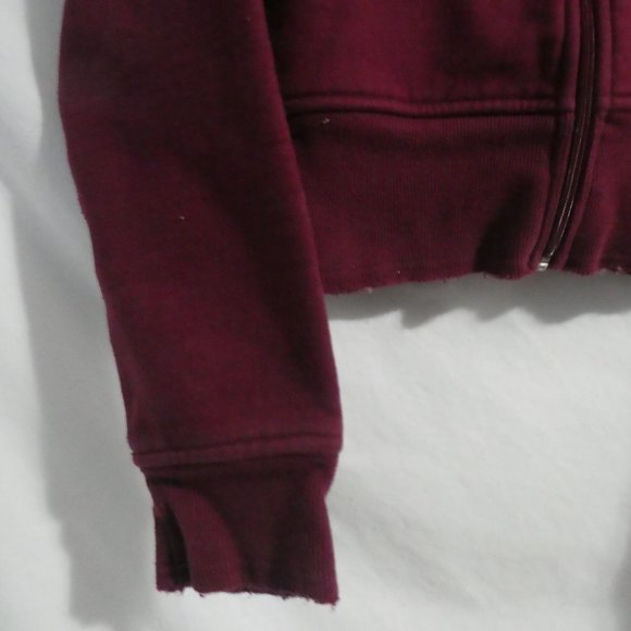 LULULEMON ATHLETICA CANADA | Burgundy Zip-Up Scuba Hoodie / Hooded Jacket - Picture 7 of 16